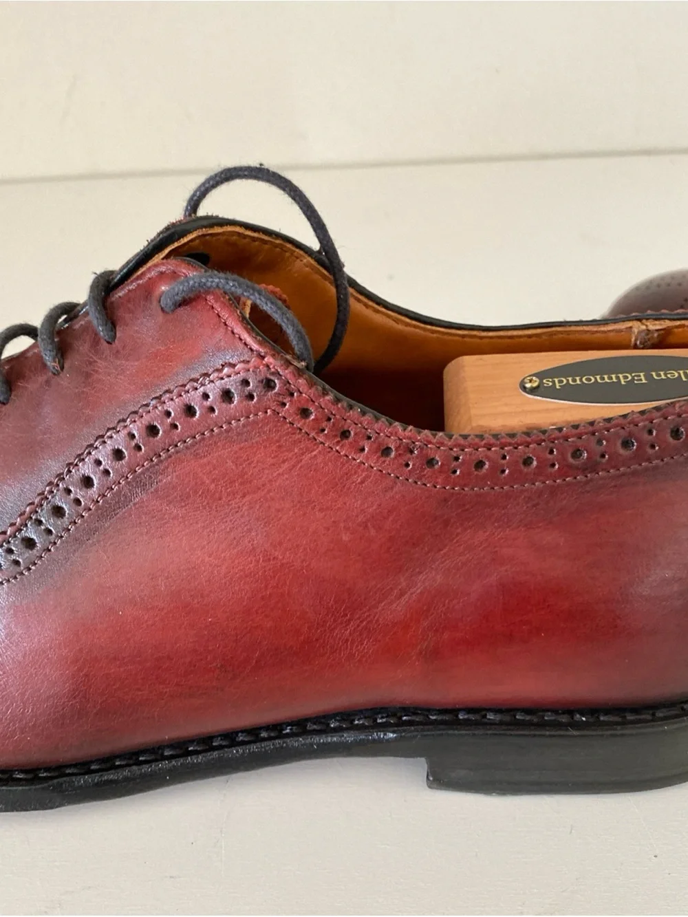 Allen Edmonds polished burgundy